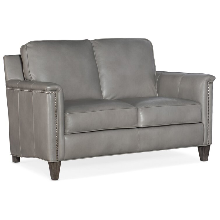 Bradington young outlet leather loveseat